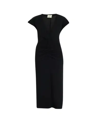 Isabel Marant Nadra Gathered Waist Jersey Midi Dress | Thumbnail 1 Isabel Marant Nadra Gathered Waist Jersey Midi Dress | Thumbnail 1