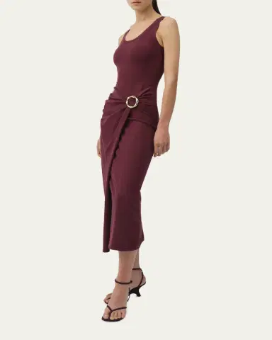 Simkhai Genne Draped Tank Dress | Thumbnail 4 Simkhai Genne Draped Tank Dress | Thumbnail 4