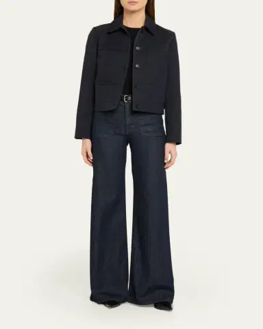 Nili Lotan Florence Denim Flare Jeans | Thumbnail 6 Nili Lotan Florence Denim Flare Jeans | Thumbnail 6