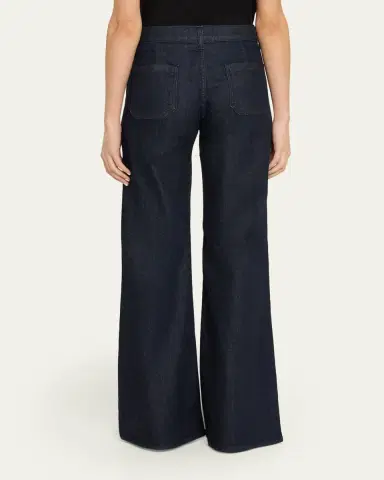 Nili Lotan Florence Denim Flare Jeans | Thumbnail 7 Nili Lotan Florence Denim Flare Jeans | Thumbnail 7