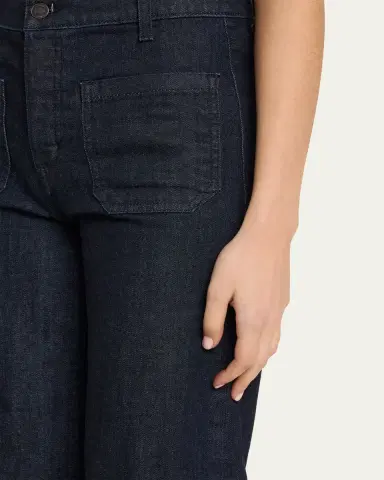 Nili Lotan Florence Denim Flare Jeans | Thumbnail 9 Nili Lotan Florence Denim Flare Jeans | Thumbnail 9