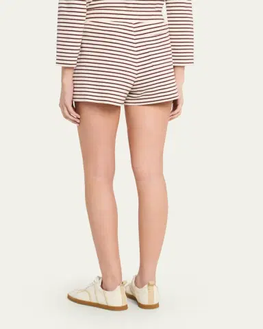 Veronica Beard Brighton Striped Knit Shorts | Thumbnail 3 Veronica Beard Brighton Striped Knit Shorts | Thumbnail 3