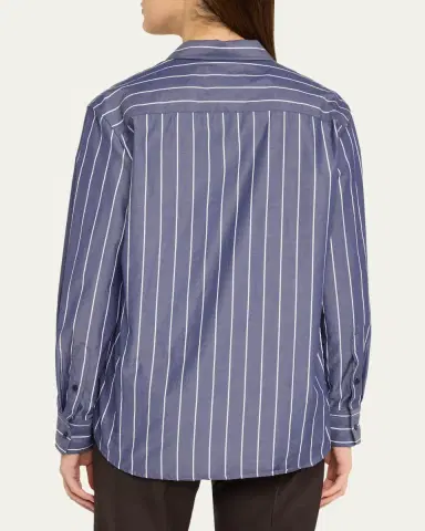 Nili Lotan Raphael Classic Striped Button-Down Shirt | Thumbnail 3 Nili Lotan Raphael Classic Striped Button-Down Shirt | Thumbnail 3