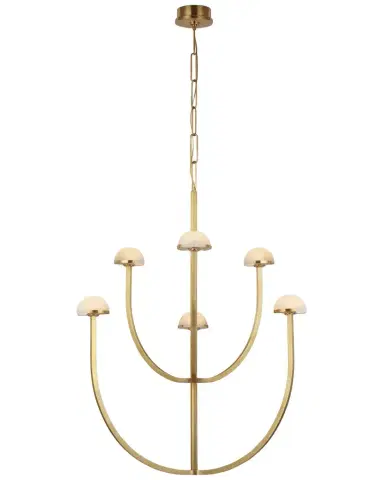 Visual Comfort Signature Pedra Large Two-Tier Chandelier By Kelly Wearstler | Thumbnail 1 Visual Comfort Signature Pedra Large Two-Tier Chandelier By Kelly Wearstler | Thumbnail 1