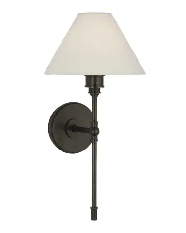 Visual Comfort Signature Parington Tail Sconce With Linen Shade by Chapman & Myers | Thumbnail 1 Visual Comfort Signature Parington Tail Sconce With Linen Shade by Chapman & Myers | Thumbnail 1