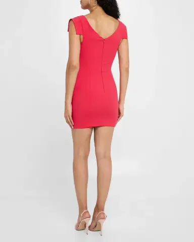 BLACK HALO Jacqueline Draped Mini Dress | Thumbnail 3 BLACK HALO Jacqueline Draped Mini Dress | Thumbnail 3
