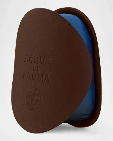 Acqua di Parma Dark Brown Leather and Azure Car Diffuser Case | Thumbnail 2 Acqua di Parma Dark Brown Leather and Azure Car Diffuser Case | Thumbnail 2