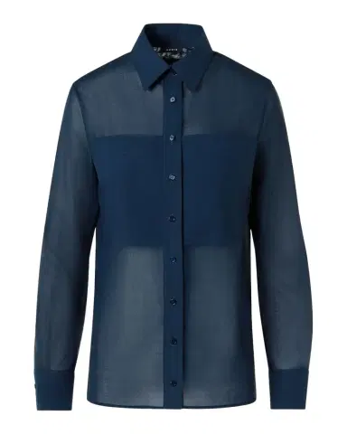 Akris Cotton Voile Button-Down Tunic Blouse | Thumbnail 1 Akris Cotton Voile Button-Down Tunic Blouse | Thumbnail 1