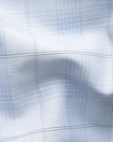 Eton Men's Elevated Check Cotton Linen Contemporary-Fit Dress Shirt | Thumbnail 7 Eton Men's Elevated Check Cotton Linen Contemporary-Fit Dress Shirt | Thumbnail 7