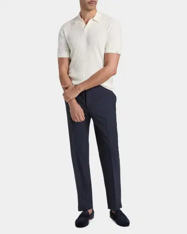 Canali Men's Wool Stretch Straight-Leg Trousers | Thumbnail 2 Canali Men's Wool Stretch Straight-Leg Trousers | Thumbnail 2