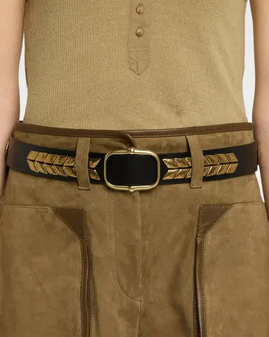 Isabel Marant Bolton Metal-Embellished Leather Belt | Thumbnail 5 Isabel Marant Bolton Metal-Embellished Leather Belt | Thumbnail 5