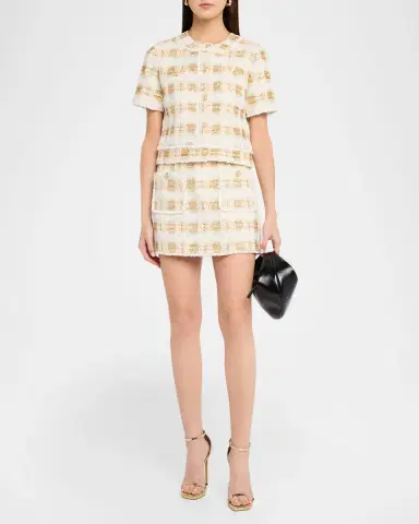 Ramy Brook Amaliah Plaid Tweed Mini Skirt | Thumbnail 2 Ramy Brook Amaliah Plaid Tweed Mini Skirt | Thumbnail 2