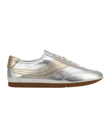 Vince LA Runner Metallic Leather Low-Top Sneakers | Thumbnail 1 Vince LA Runner Metallic Leather Low-Top Sneakers | Thumbnail 1