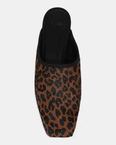 Vince Dakota Leopard Calf Hair Mules | Thumbnail 4 Vince Dakota Leopard Calf Hair Mules | Thumbnail 4