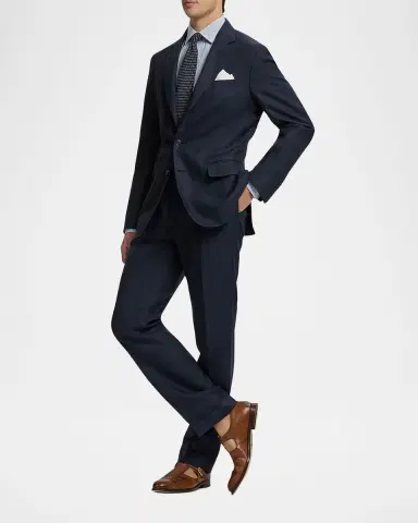 Ralph Lauren Purple Label Men's Gregory Hand-Tailored Plaid Trousers | Thumbnail 2 Ralph Lauren Purple Label Men's Gregory Hand-Tailored Plaid Trousers | Thumbnail 2
