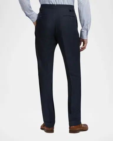 Ralph Lauren Purple Label Men's Gregory Hand-Tailored Plaid Trousers | Thumbnail 3 Ralph Lauren Purple Label Men's Gregory Hand-Tailored Plaid Trousers | Thumbnail 3