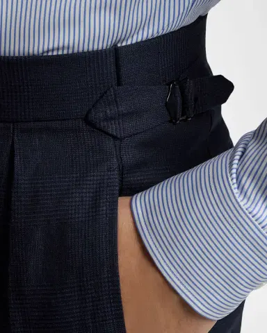 Ralph Lauren Purple Label Men's Gregory Hand-Tailored Plaid Trousers | Thumbnail 5 Ralph Lauren Purple Label Men's Gregory Hand-Tailored Plaid Trousers | Thumbnail 5