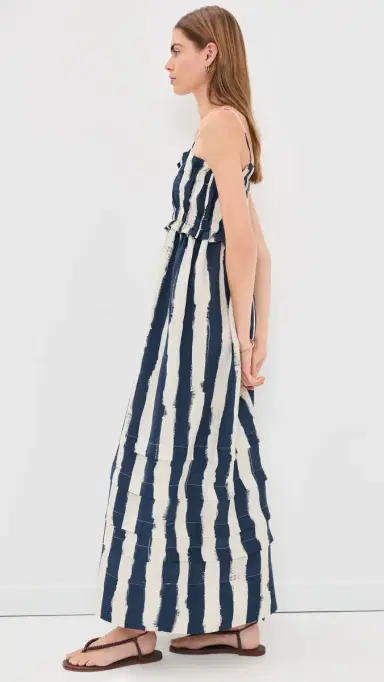 Hunter Bell Larkin Dress Lighthouse Stripe Navy | Thumbnail 4 Hunter Bell Larkin Dress Lighthouse Stripe Navy | Thumbnail 4