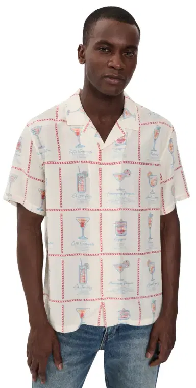 Marine Layer Luxio Resort Button Down Shirt | Thumbnail 1 Marine Layer Luxio Resort Button Down Shirt | Thumbnail 1