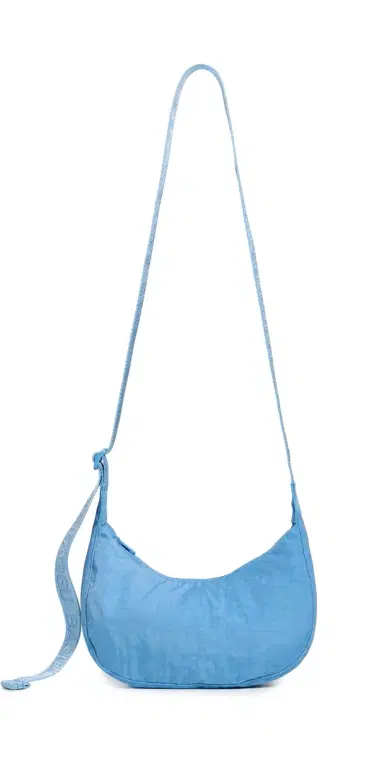 BAGGU Small Nylon Crescent Shoulder Bag Piscine | Thumbnail 1 BAGGU Small Nylon Crescent Shoulder Bag Piscine | Thumbnail 1
