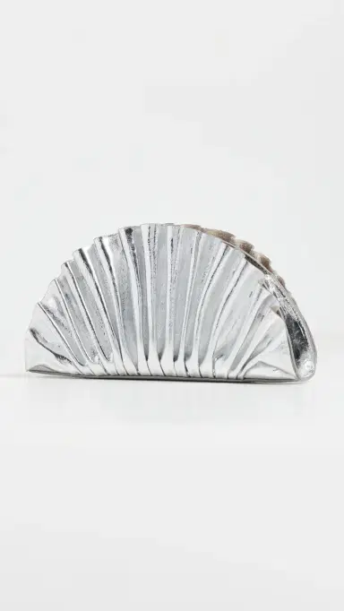 Cult Gaia Nala Mini Clutch Silver One Size | Thumbnail 4 Cult Gaia Nala Mini Clutch Silver One Size | Thumbnail 4