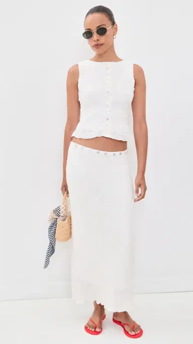 Lisa Says Gah ammy Skirt White | Thumbnail 5 Lisa Says Gah ammy Skirt White | Thumbnail 5