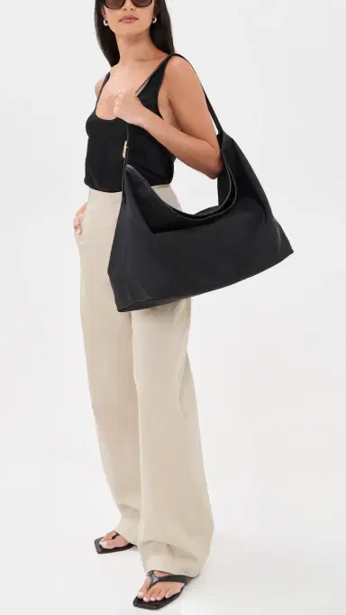Vince Vivian Large Hobo Tote Bag Black One Size | Thumbnail 3 Vince Vivian Large Hobo Tote Bag Black One Size | Thumbnail 3