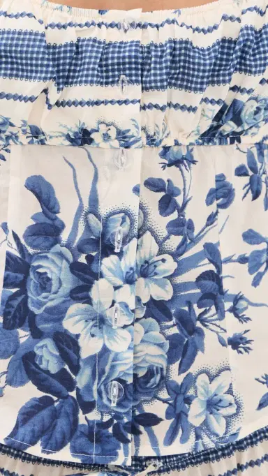 Montce Blue Toile tripe Millie Top Blue Toile tripe | Thumbnail 6 Montce Blue Toile tripe Millie Top Blue Toile tripe | Thumbnail 6