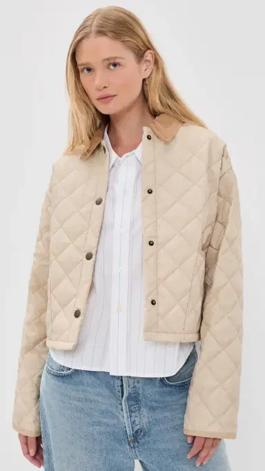 Denimist Faulkner Quilted Jacket ight Khaki Sand | Thumbnail 2 Denimist Faulkner Quilted Jacket ight Khaki Sand | Thumbnail 2