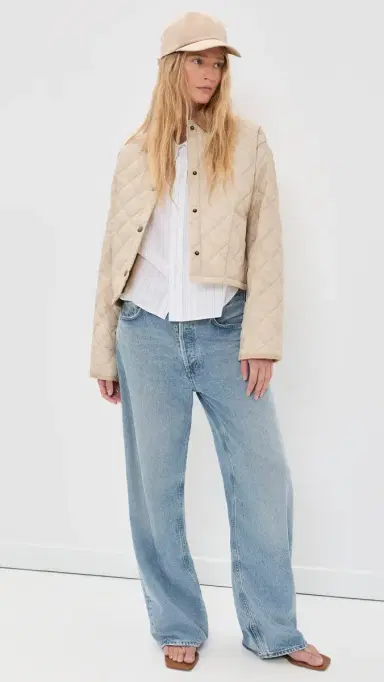 Denimist Faulkner Quilted Jacket ight Khaki Sand | Thumbnail 5 Denimist Faulkner Quilted Jacket ight Khaki Sand | Thumbnail 5