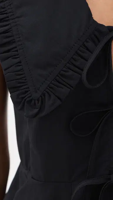 Ganni Regenerative Cotton Poplin Blouse Black | Thumbnail 6 Ganni Regenerative Cotton Poplin Blouse Black | Thumbnail 6