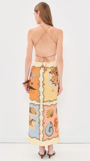 FARM Rio ouvenir Mixed carf Maxi Dress Rio ouvenir Mixed carf Multi | Thumbnail 3 FARM Rio ouvenir Mixed carf Maxi Dress Rio ouvenir Mixed carf Multi | Thumbnail 3