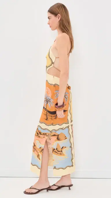 FARM Rio ouvenir Mixed carf Maxi Dress Rio ouvenir Mixed carf Multi | Thumbnail 4 FARM Rio ouvenir Mixed carf Maxi Dress Rio ouvenir Mixed carf Multi | Thumbnail 4
