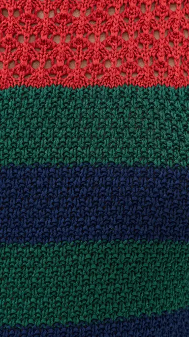 SIMONMILLER Yvonne Knit Mini Dress Brick Stripe Combo | Thumbnail 6 SIMONMILLER Yvonne Knit Mini Dress Brick Stripe Combo | Thumbnail 6
