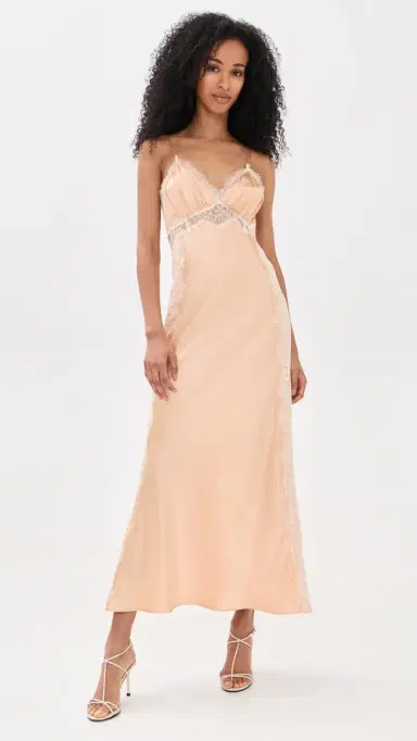 LoveShackFancy Shia Dress Pale Gold | Thumbnail 2 LoveShackFancy Shia Dress Pale Gold | Thumbnail 2