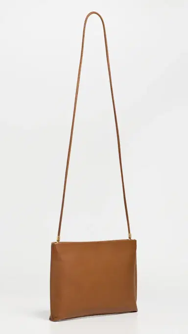 Vince Top Zip Pouch Saddle One Size | Thumbnail 4 Vince Top Zip Pouch Saddle One Size | Thumbnail 4