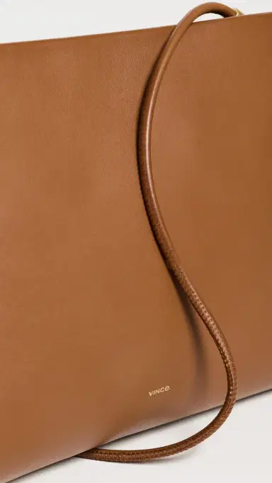 Vince Top Zip Pouch Saddle One Size | Thumbnail 5 Vince Top Zip Pouch Saddle One Size | Thumbnail 5