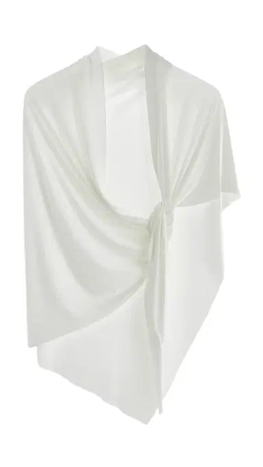 Norma Kamali Triangle Scarf 54 Snow White One Size | Thumbnail 5 Norma Kamali Triangle Scarf 54 Snow White One Size | Thumbnail 5