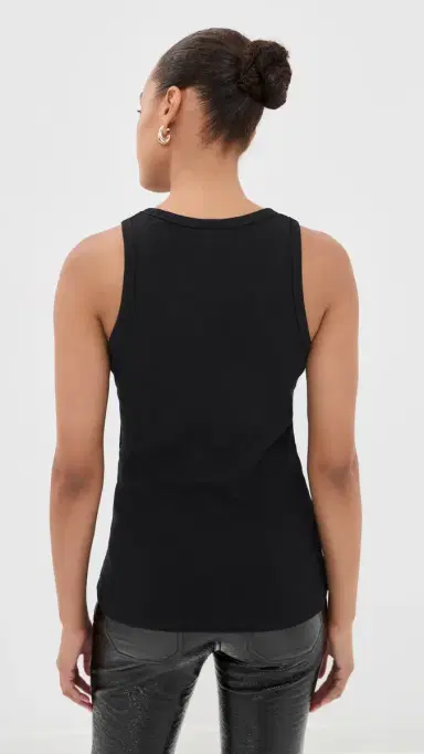 Courrèges 90's Rib Tank Top Black | Thumbnail 3 Courrèges 90's Rib Tank Top Black | Thumbnail 3