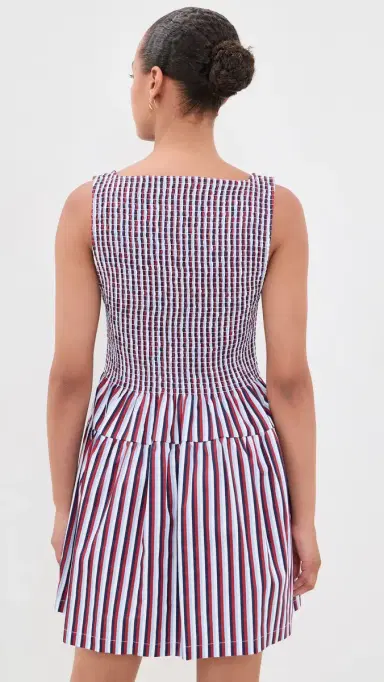 Hill House Home The Cosima Mini Nap Dress Red/White/Blue Stripe | Thumbnail 3 Hill House Home The Cosima Mini Nap Dress Red/White/Blue Stripe | Thumbnail 3