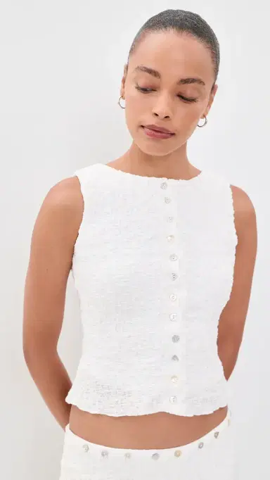 Lisa Says Gah ummer Top White | Thumbnail 2 Lisa Says Gah ummer Top White | Thumbnail 2