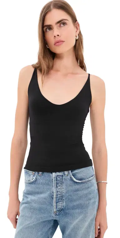 Free People Seamless V Neck Cami Black | Thumbnail 1 Free People Seamless V Neck Cami Black | Thumbnail 1