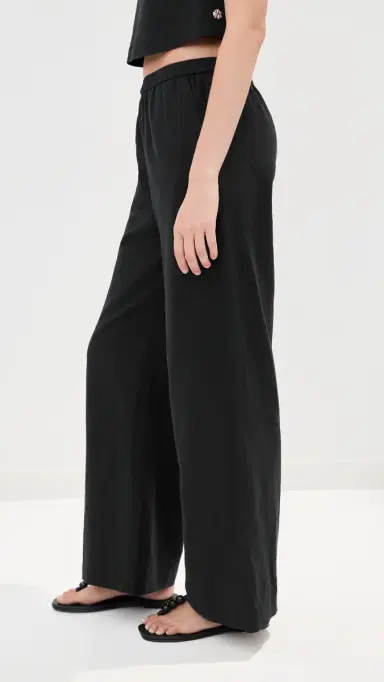 LE BOP Margot inen Wide eg Pants Black | Thumbnail 4 LE BOP Margot inen Wide eg Pants Black | Thumbnail 4