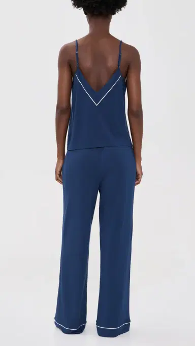 Eberjey Gisele Cami & Pants Pajama Set Navy/ | Thumbnail 3 Eberjey Gisele Cami & Pants Pajama Set Navy/ | Thumbnail 3