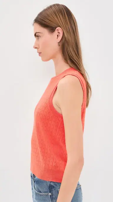 Alex Mill Franny Sweater Top Coral | Thumbnail 4 Alex Mill Franny Sweater Top Coral | Thumbnail 4