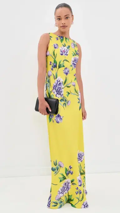 Hemant and Nandita Avya Maxi Dress Yellow | Thumbnail 2 Hemant and Nandita Avya Maxi Dress Yellow | Thumbnail 2