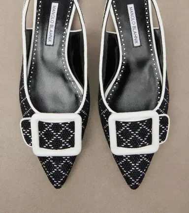 Manolo Blahnik Maylura raffia-effect slingback flats | Thumbnail 2 Manolo Blahnik Maylura raffia-effect slingback flats | Thumbnail 2