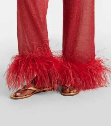 Oséree Oséree Lumière Plumage wide-leg pants | Thumbnail 3 Oséree Oséree Lumière Plumage wide-leg pants | Thumbnail 3