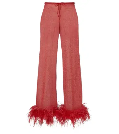 Oséree Oséree Lumière Plumage wide-leg pants | Thumbnail 1 Oséree Oséree Lumière Plumage wide-leg pants | Thumbnail 1
