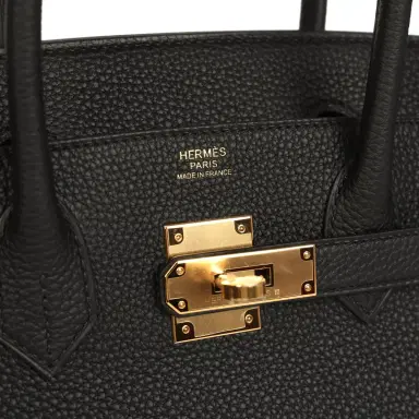 HERMÈS Hermes Birkin 30 Black Togo Gold Hardware | Thumbnail 7 HERMÈS Hermes Birkin 30 Black Togo Gold Hardware | Thumbnail 7